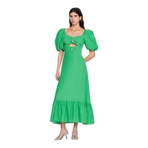 Sandro Falbala Midi Dress in Crepe
